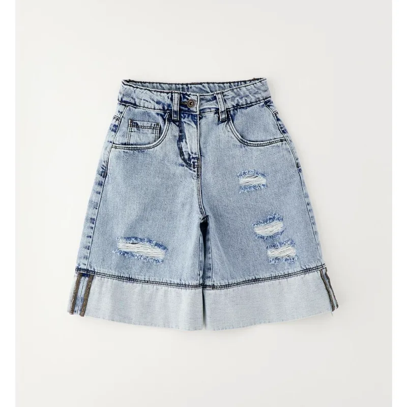 Βερμούδα τζιν κορίτσι I DO-4.G737/00-7001-Blue Denim