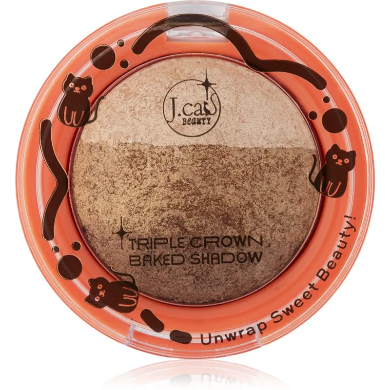 J.Cat Beauty Triple Crown μακράς διαρκείας σκιές ματιών απόχρωση 108 Baked Alaska 2.5 γρ