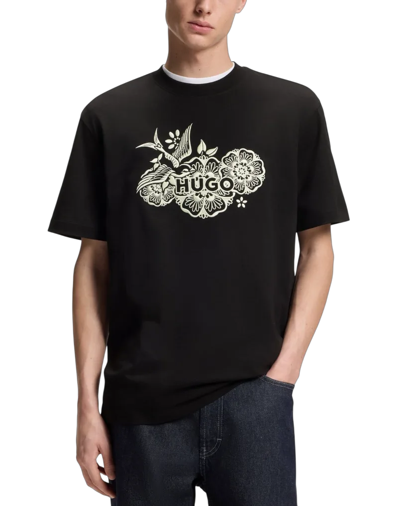 Ανδρικό Dangen T-shirt Μαύρο HUGO 50558415-001