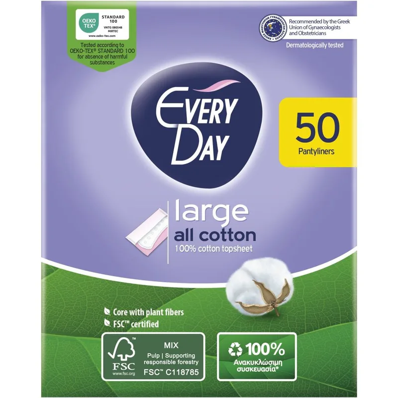 Σερβιετάκια EveryDay All Cotton Large 50τεμ