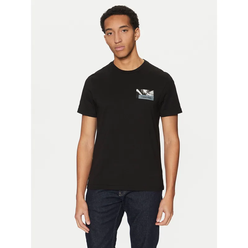 Calvin Klein T-Shirt Graphic K10K113799 Μαύρο Regular Fit