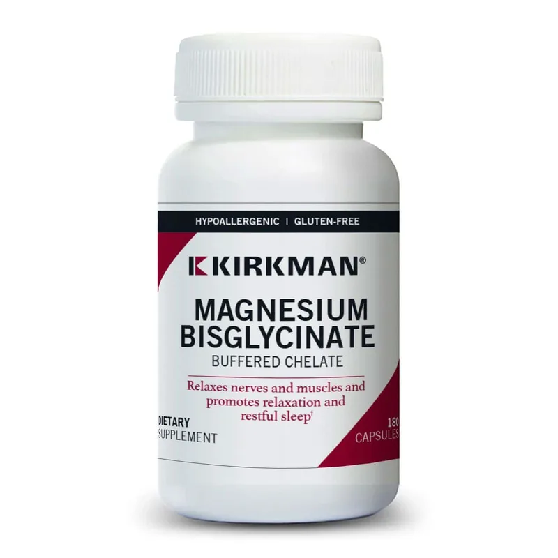 Kirkman Buffered Magnesium Bisglycinate 50mg (180 vcaps) - Δισγλυκινικό μαγνήσιο