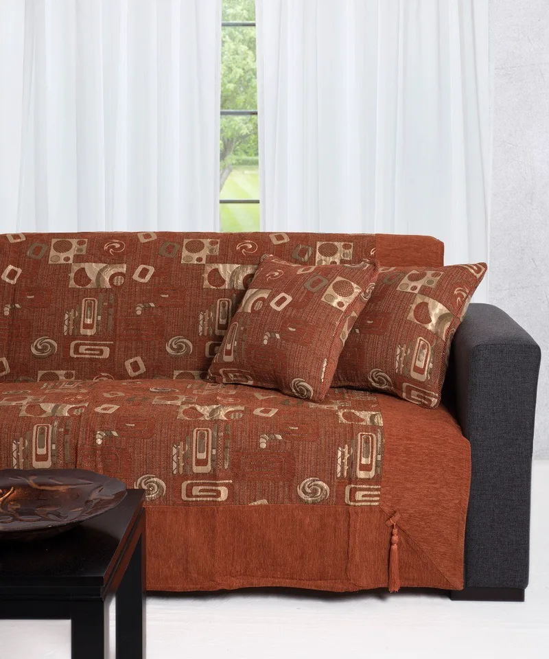 Μαξιλαροθήκη Διακόσμησης Silk Fashion 912 Κεραμιδί 45x45