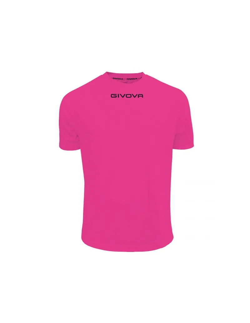 Givova One Ανδρικό Αθλητικό T-shirt Κοντομάνικο Φούξια MAC01-0006