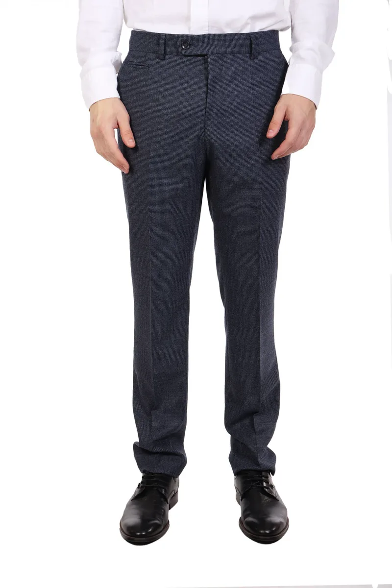 BOSS ΠΑΝΤΕΛΟΝΙ CHINO ΜΙΚΡΟΣΧΕΔΙΟ SLIM FIT Η-GENIUS-DTL-243 ΜΠΛΕ