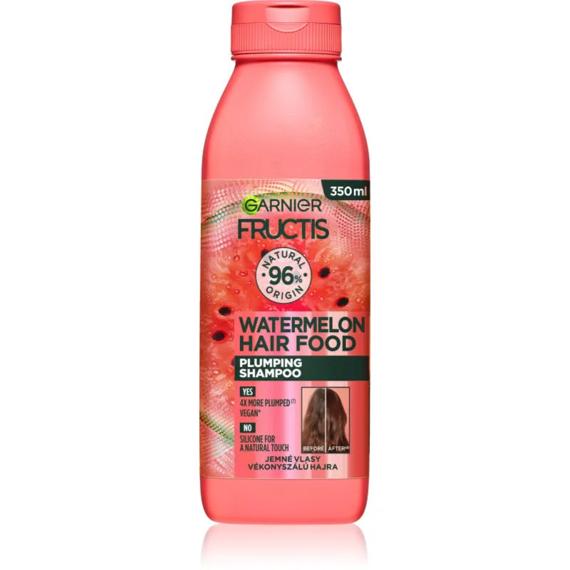 Garnier Fructis Watermelon Hair Food σαμπουάν για απαλά και ισχνά μαλλιά 350 ml