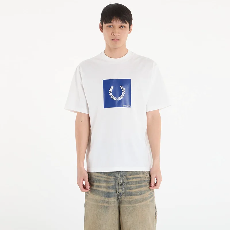 T-shirt FRED PERRY Box Graphic T-Shirt Snow White L