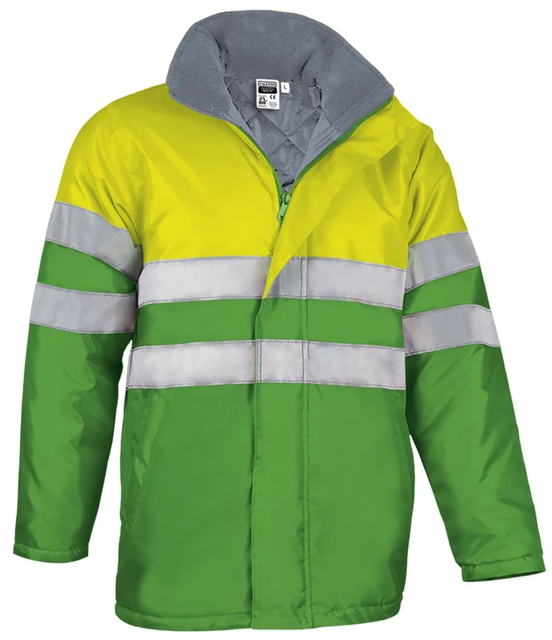 Hi-Vis Parka TRAFFIC Valento PKVATRAAP Fluo Yellow-Apple Green