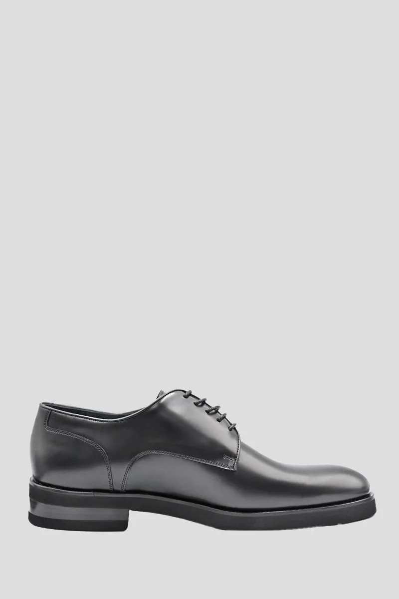 PHILIPPE LANG Ανδρικό Μαύρο Lace Yp Leather Loafers
