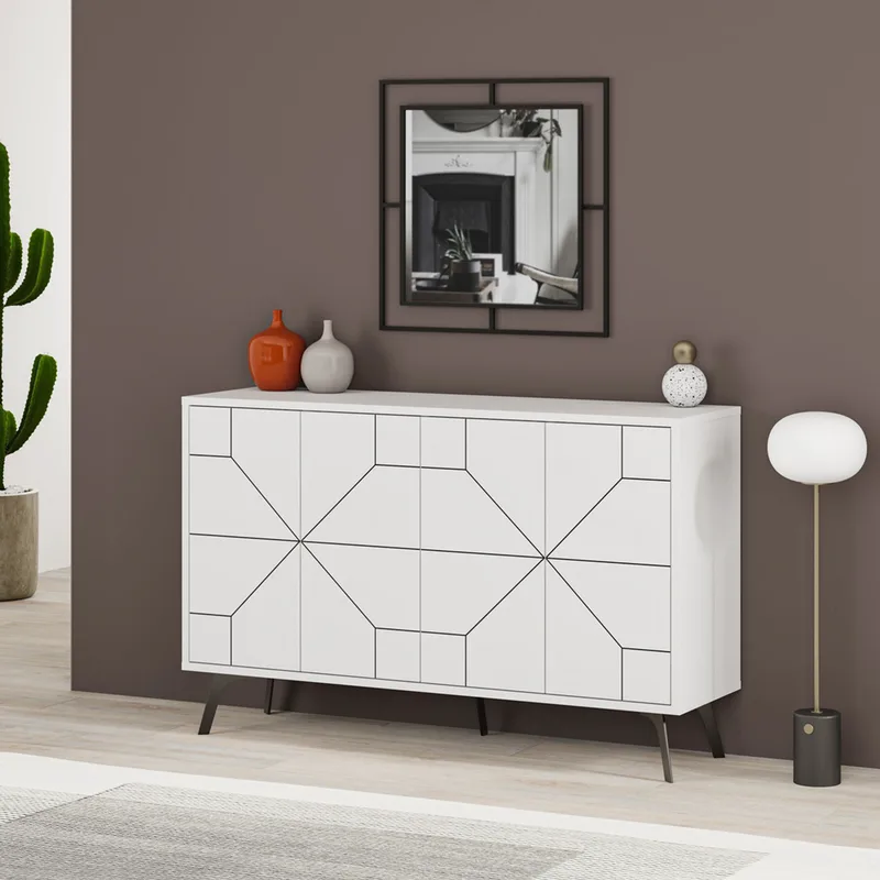 Κονσόλα Dune - White 855Dte4215 (123x62,4x35 cm)