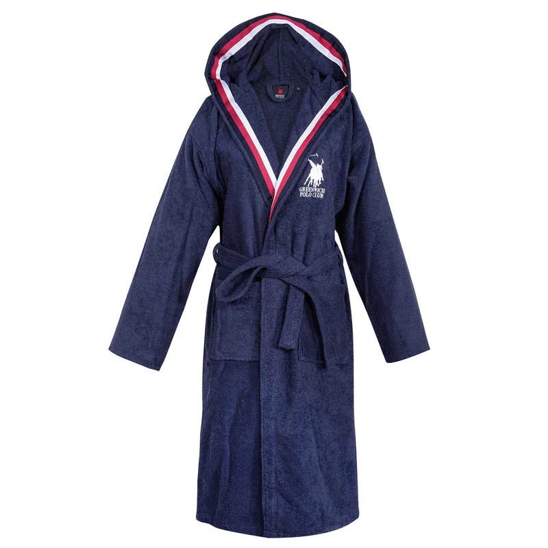 Greenwich polo club μπουρνουζι medium essential 3063 navy