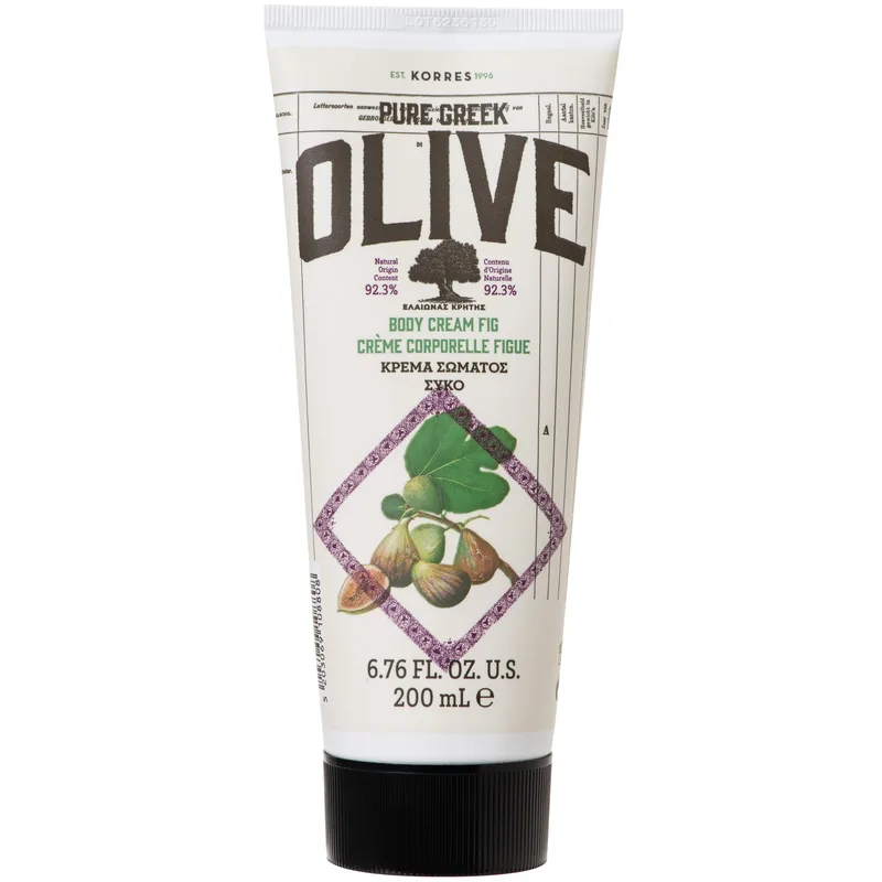 Korres Pure Greek Olive Body Cream Fig Ενυδατική Κρέμα Σώματος με Εξαιρετικό Παρθένο Ελαιόλαδο & Άρωμα Σύκο 200ml