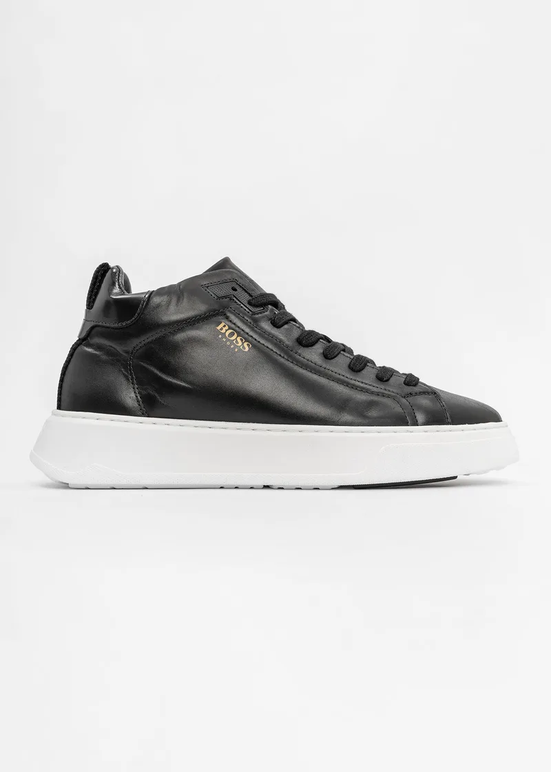 BOSS Δερμάτινα Sneakers της σειράς Sport - U323 Black Burn