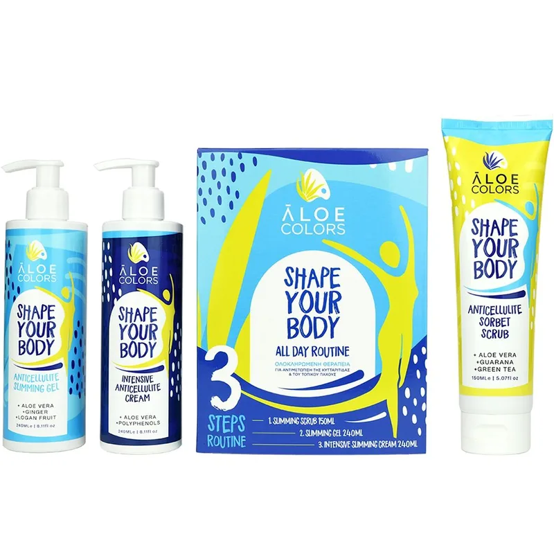 Aloe Colors Promo Anticellulite Sorbet Scrub 150ml & Intensive Anticellulite Slimming Cream 240ml & Anticellulite Slimming Gel 240ml