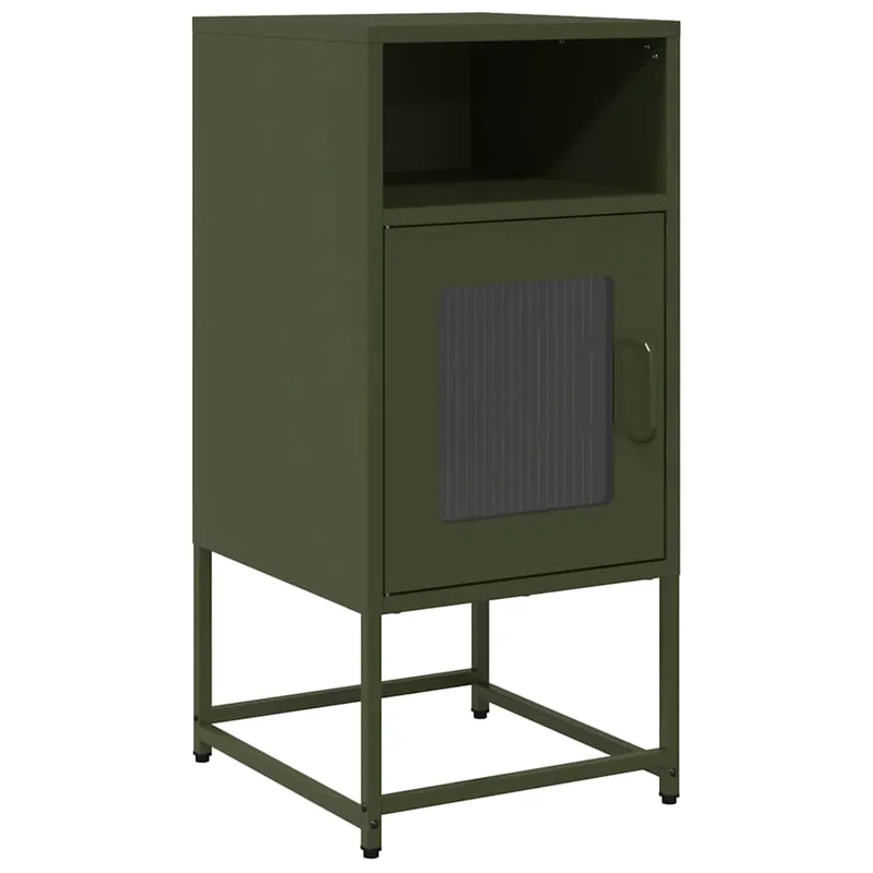 vidaXL Κομοδίνο ντουλάπι Ελαιοπράσινο 36x39x78 cm από