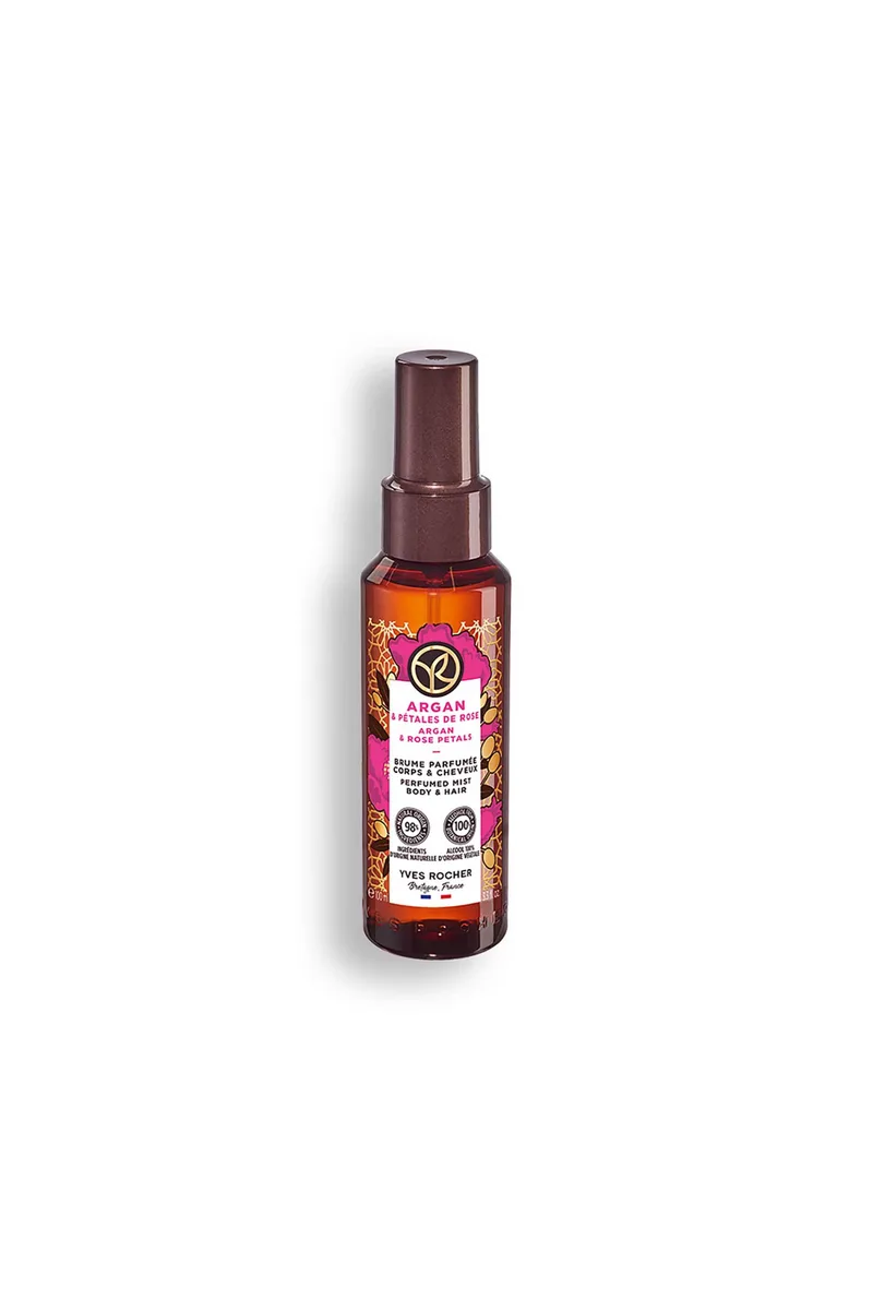 Yves Rocher Argan & Rose Petals Perfumed Body and Hair Mist 100 ml - 90855
