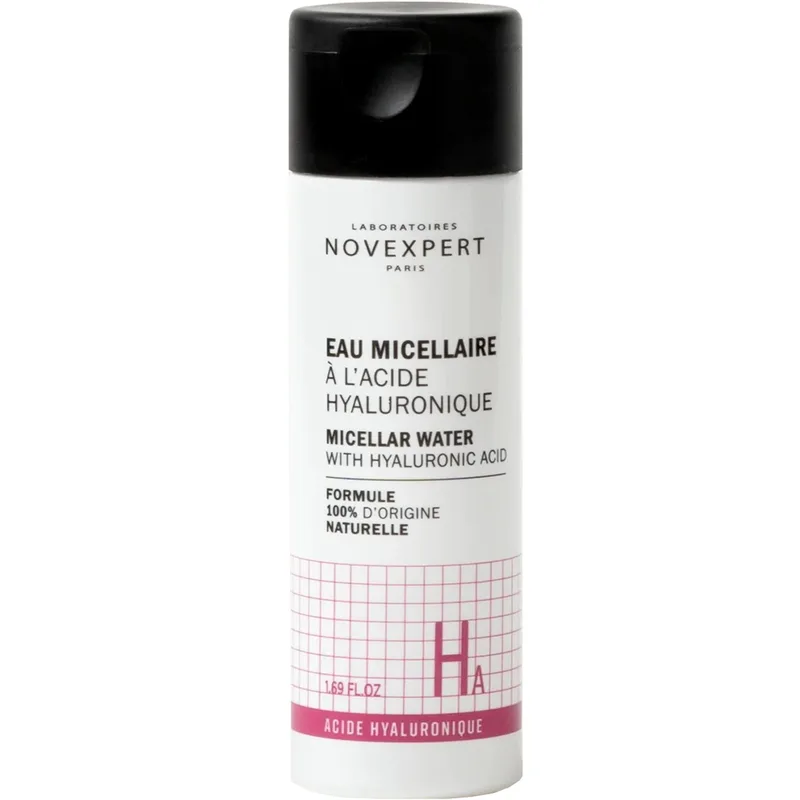 Novexpert Hyaluronic Acid Micellar Water Μικυλλιακό Νερό Καθαρισμού με Υαλουρονικό Οξύ για Όλους τους Τύπους Δέρματος 50ml