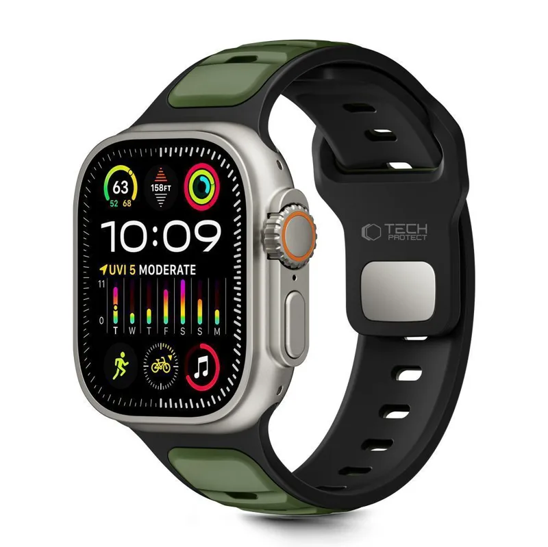 Λουράκι Tech-Protect IconBand Line Black Green Apple Watch 44/45/46/49mm