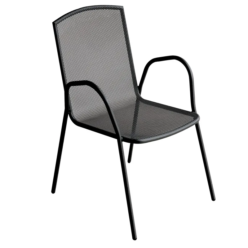 Πολυθρόνα μεταλλική (56Χ59Χ88) FACTORY BLACK, KATOIKEIN DECO