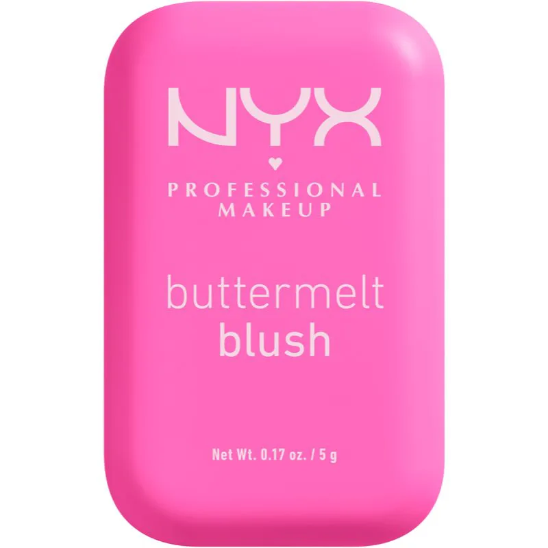 NYX Professional Makeup Buttermelt Blush πουδρέ ρουζ απόχρωση 01 My Butta Half 5 γρ