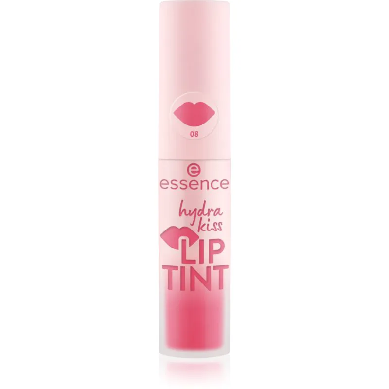 essence Hydra Kiss βαφή για τα χείλη απόχρωση 08 Poppy Ροζ 4 ml
