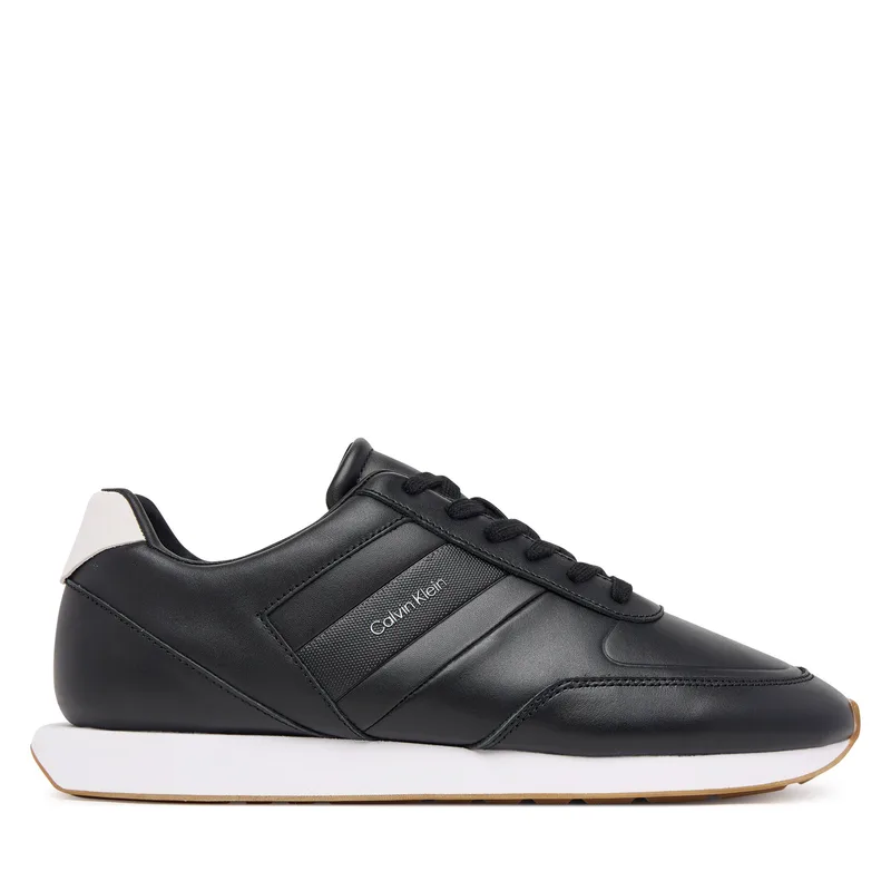 Αθλητικά Calvin Klein Retro Runner Lth Tape YM0YM01381 Μαύρο