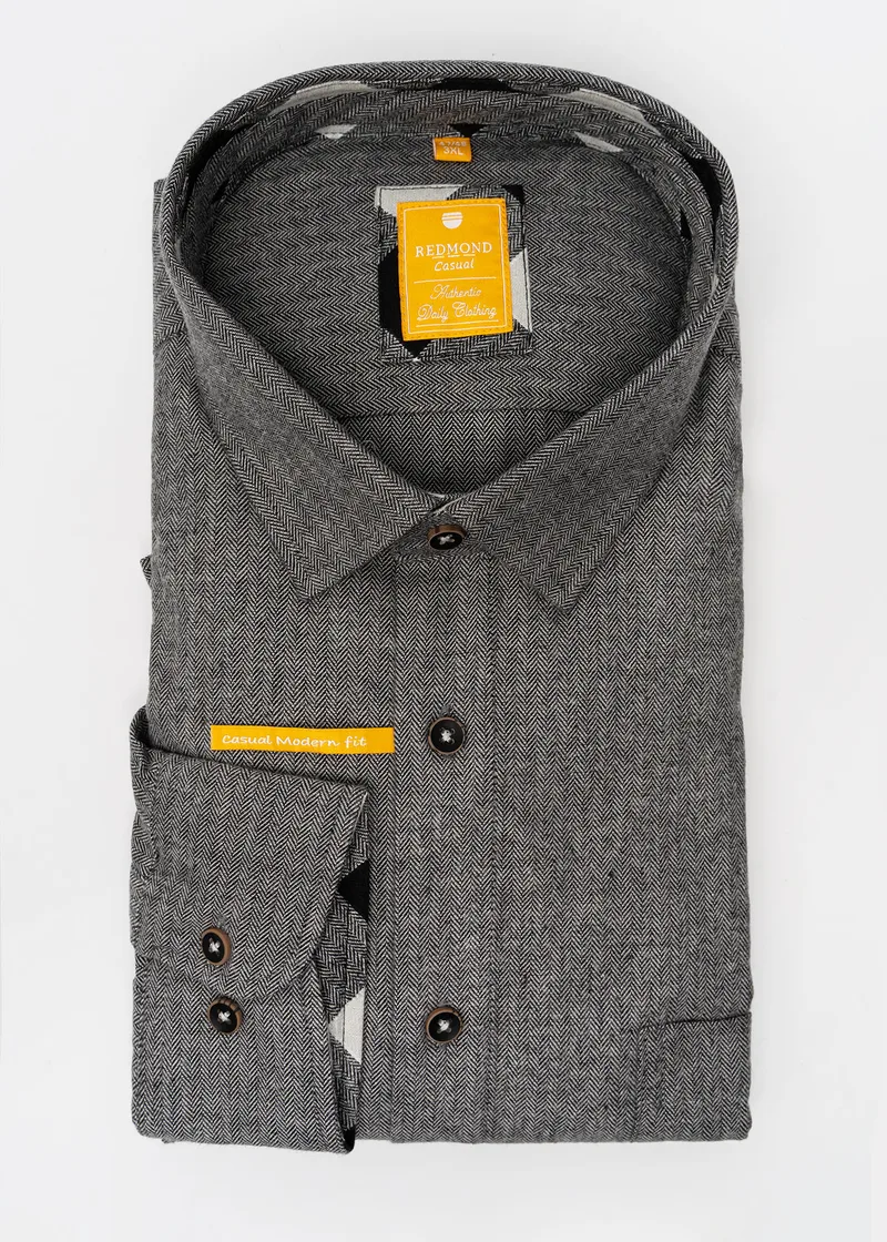 Redmond Πουκάμισο της σειράς Micro - 232445110 90 Grey