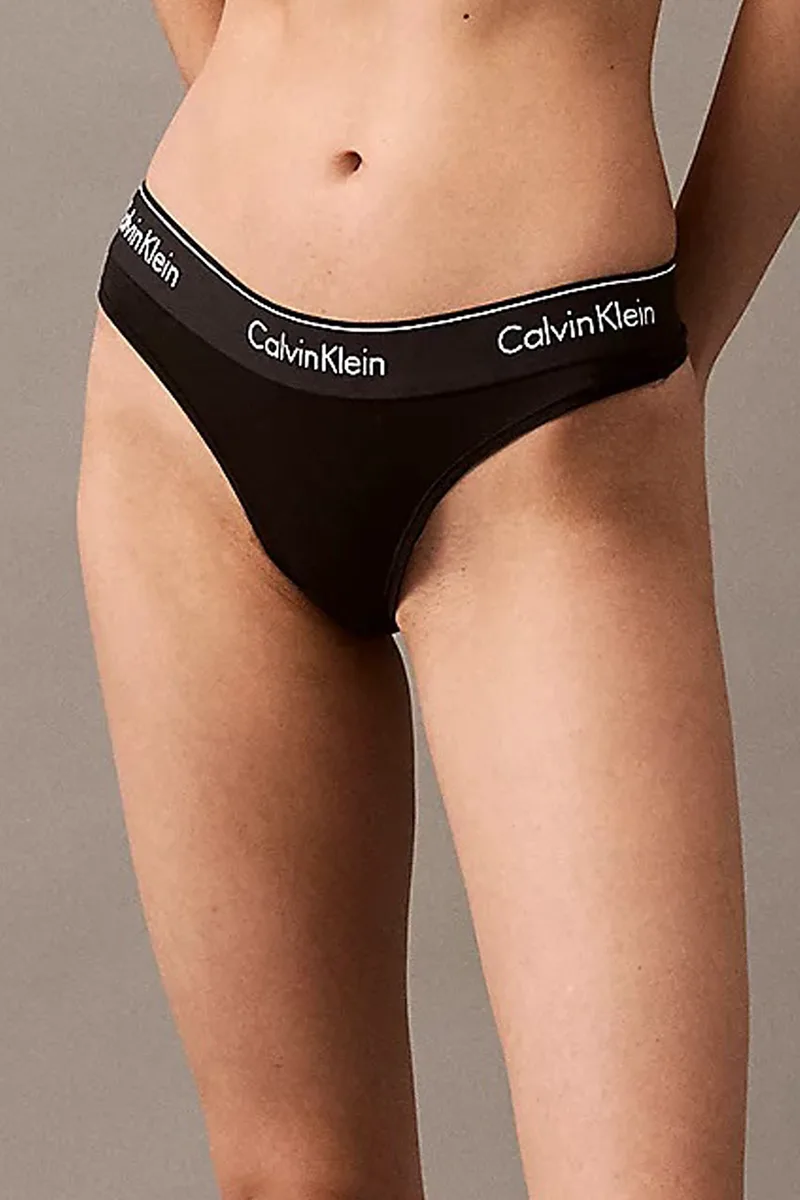 Calvin Klein Γυναικείο εσώρουχο string με εξωτερικό λάστιχο-F3786E-6WA