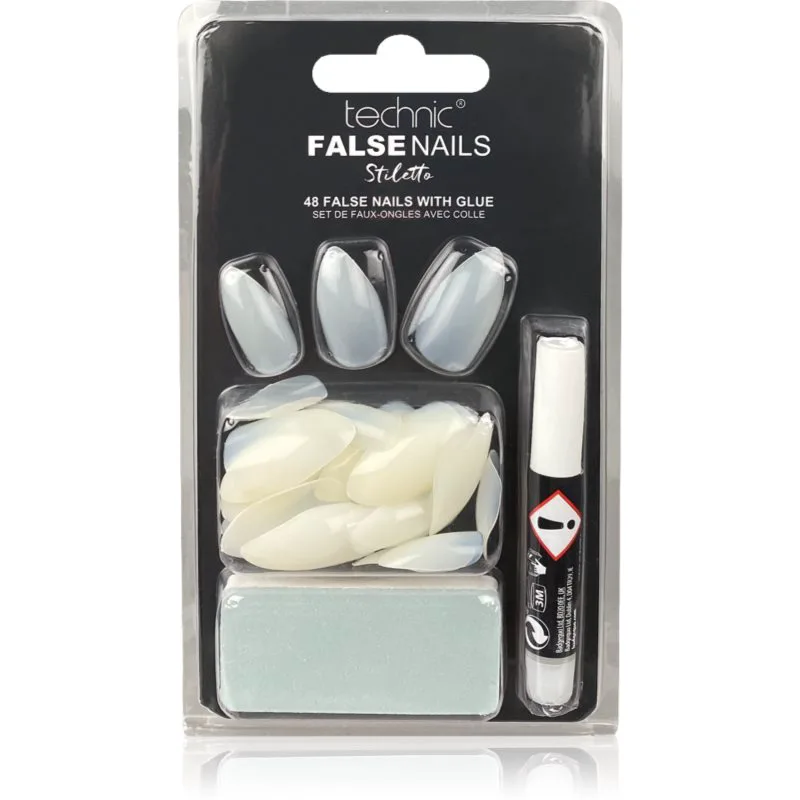 Technic Cosmetics False Nails Stiletto Ψεύτικα νύχια 48 τμχ