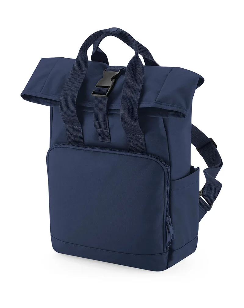 Τσάντα Πλάτης Recycled Mini Twin Handle Roll-Top BG118S Bag Base Navy Dusk