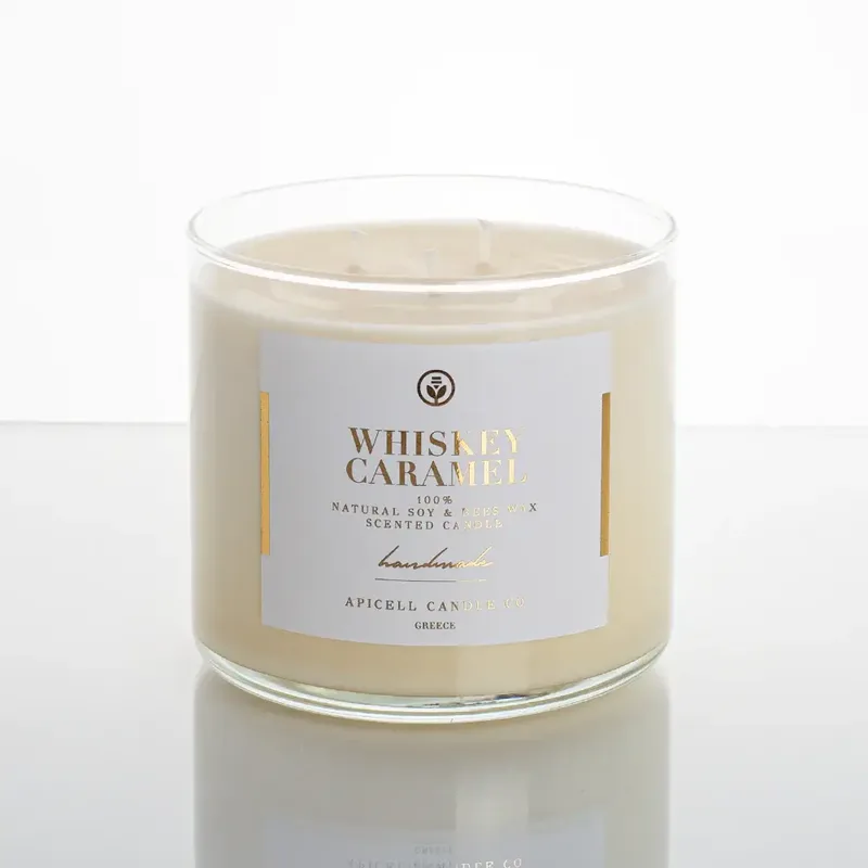 Whiskey Caramel | Αρωματικό Κερί Σόγιας | Grand Lumière 600ml