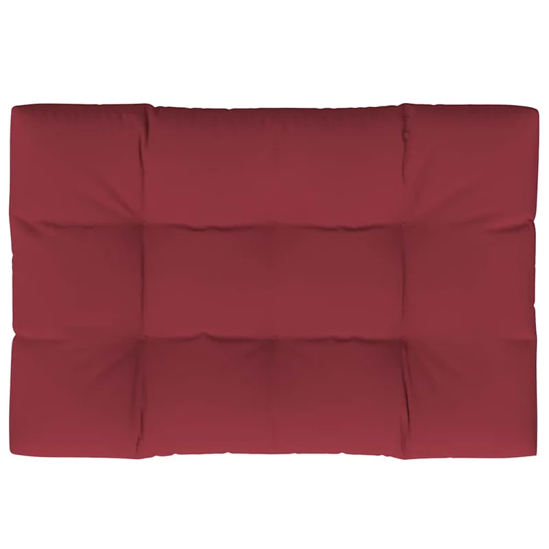 vidaXL Μαξιλάρι Παλέτας Μπορντό 120 x 80 x 12 εκ. Υφασμάτινο