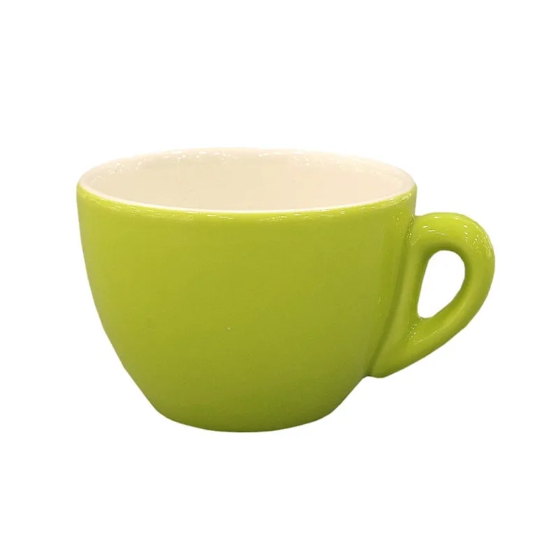 Φλυτζάνι Cappuccino Πορσελάνης Λαχανί Magic Art Et Lumiere 230ml 07106 (Σετ 2 Τεμάχια) (Υλικό: Πορσελάνη, Χρώμα: Λαχανί ) - Art Et Lumiere - lumiere_07106