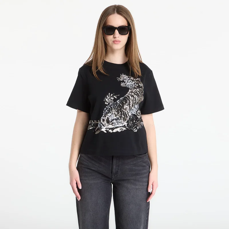 T-shirt AllSaints Pounce Lisa Tee Black XS