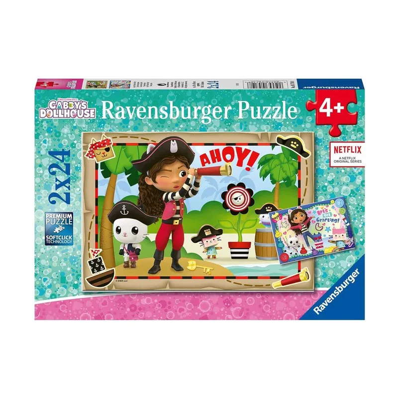 Παζλ Ravensburger 2x24 Gabby's Dollhouse (05710)