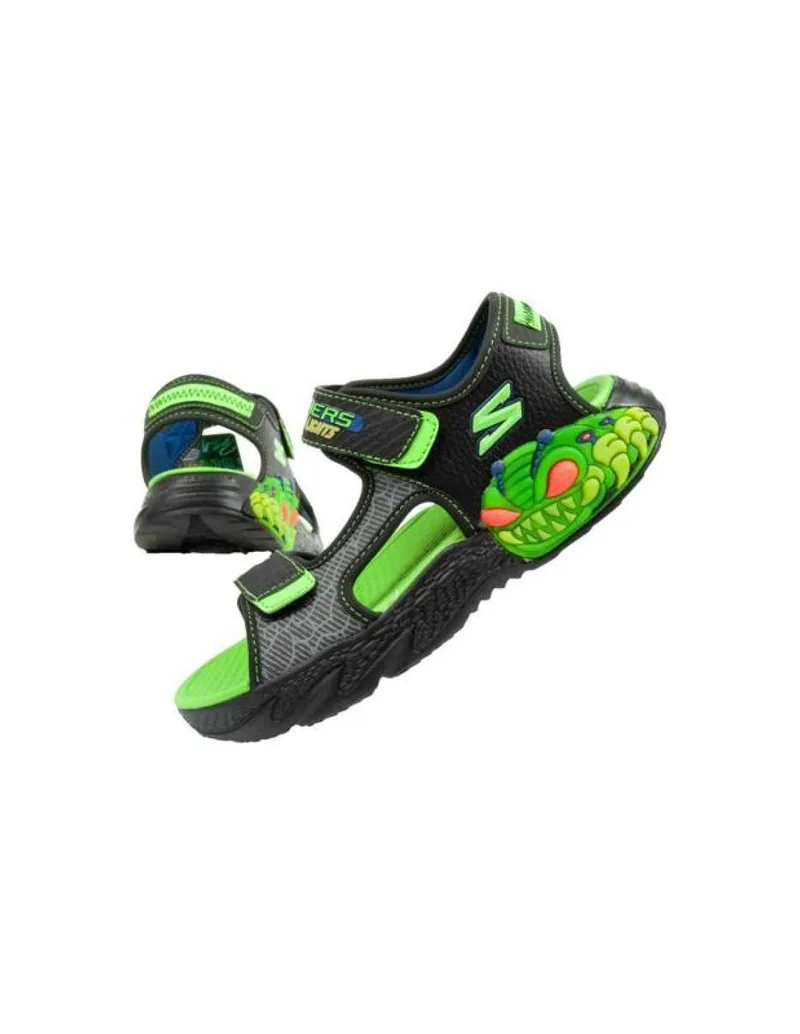 Skechers Jr 400614LBKLM sandals