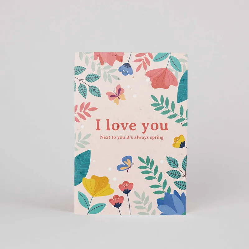 Plantable Postcard – I love you