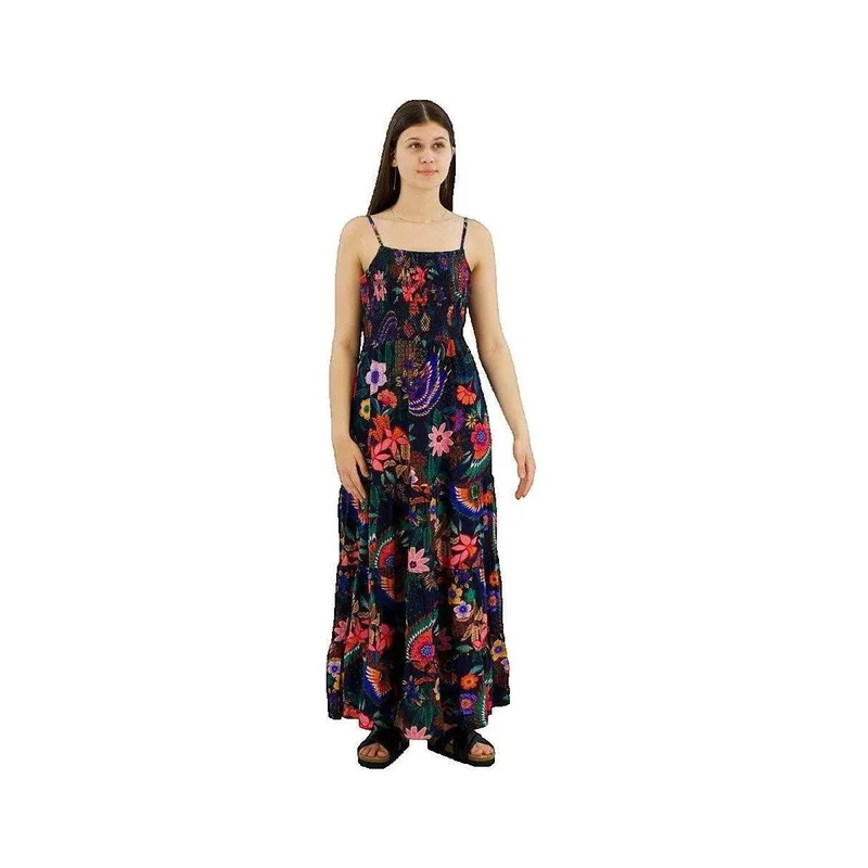 Μακριά Φορέματα Superdry Robe Smocked Cami Sans Manches Longue