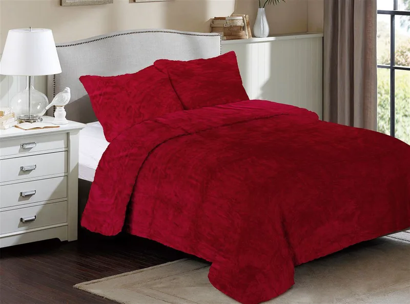 Κουβέρτα Coral Fleece Μονή 160x220εκ. Solid 04 Bordeaux DimCol 33422506003 (Ύφασμα: Polyester, Χρώμα: Μπορντώ , Μέγεθος: Μονά) - DimCol - 33422506003