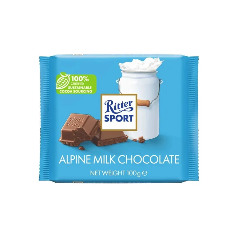 ΣΟΚΟΛΑΤΑ RITTER SPORT ALPINE MILK 100gr