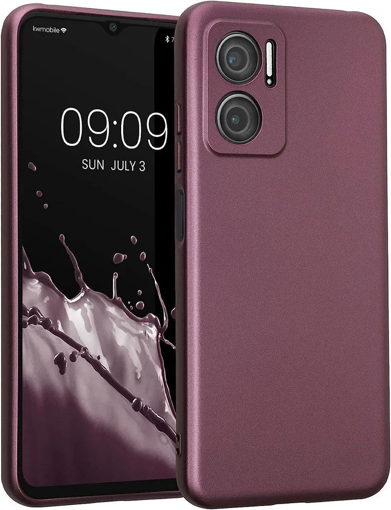 KWmobile Θήκη Σιλικόνης Xiaomi Redmi 10 5G με Πλαίσιο Κάμερας - Metallic Lavender (61414.230)