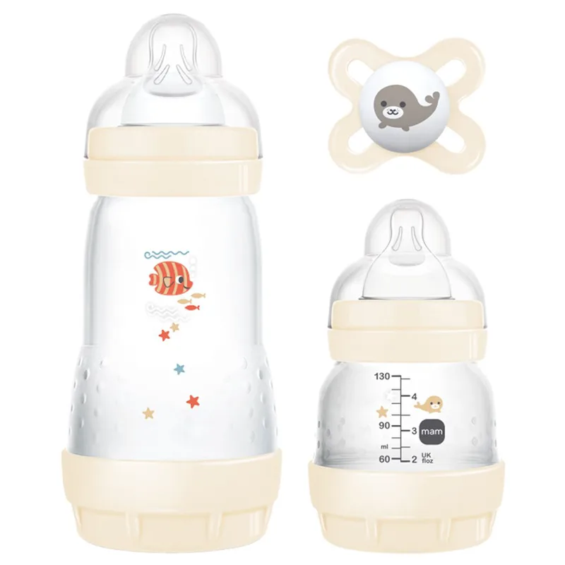 Mam Promo Easy Start Anti-Colic Starter Set 0m+ Κωδ 655G, 1 Τεμάχιο - Κρεμ