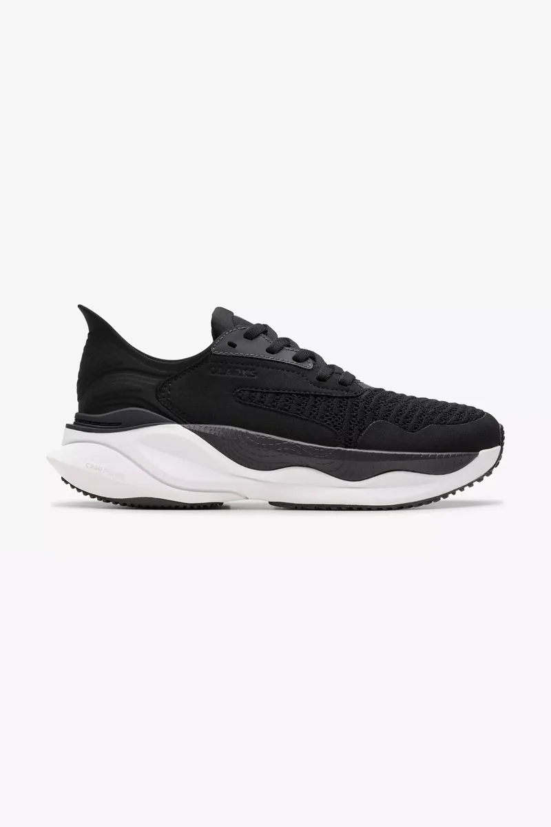 Clarks γυναικεία sneakers "Pace" - 26184715 Μαύρο