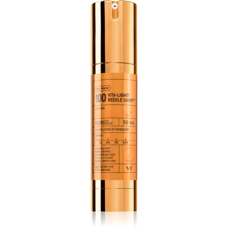 VT Cosmetics Vita-Light Reedle Shot 100 απαλυντικός ορός για λαμπρότητα και λείανση επιδερμίδας 50 ml