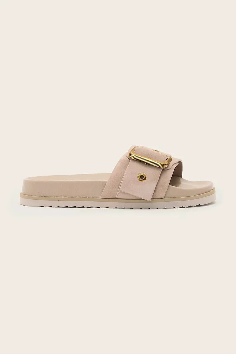 Παντόφλες σουέτ AllSaints Ellie Western Sandal