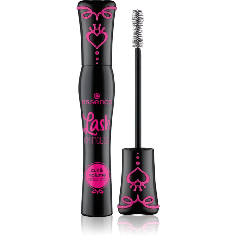 essence Lash PRINCESS μάσκαρα για όγκο και περιστροφή των βλεφαρίδων απόχρωση Black 12 ml