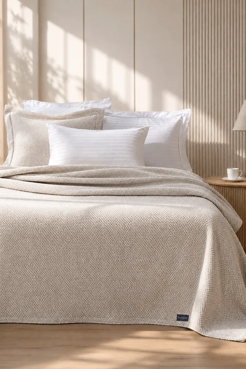 Καλυμμα Κρεβατιου Υπερδιπλο Slalom Linen Guy Laroche 260x245x0cm Μονόχρωμο