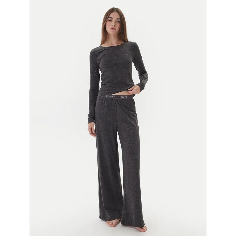 Tommy Hilfiger Πιτζάμα UW0UW06230 Γκρι
