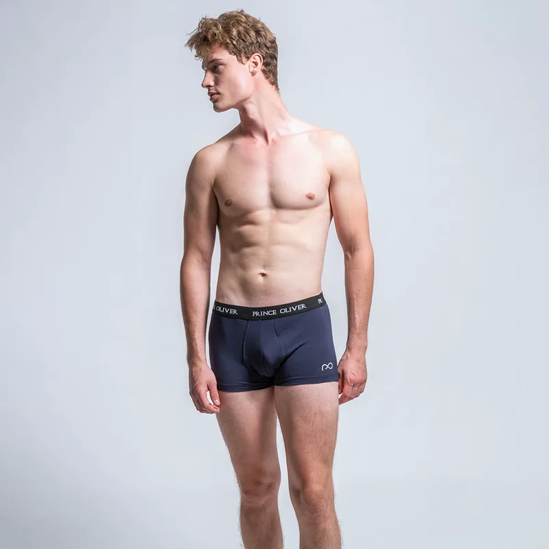 Σετ Boxer 3 Τεμ. Μπλε Σκούρο/Γκρι/ Μαύρο Cotton Stretch