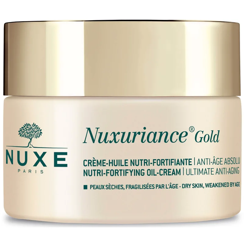 Nuxe Nuxuriance Χρυσό Nutri-Fortifying Oil-Cream Πλούσια Κρέμα Ημέρας για Θρέψη & Απόλυτη Αντιγήρανση της Ξηρής Επιδερμίδας 50ml